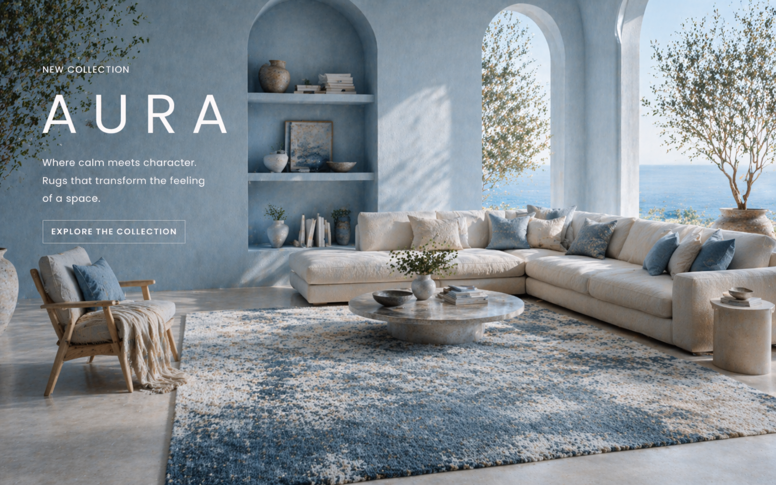 AURA Collection — luxury contemporary handmade wool rugs by Planet Arts