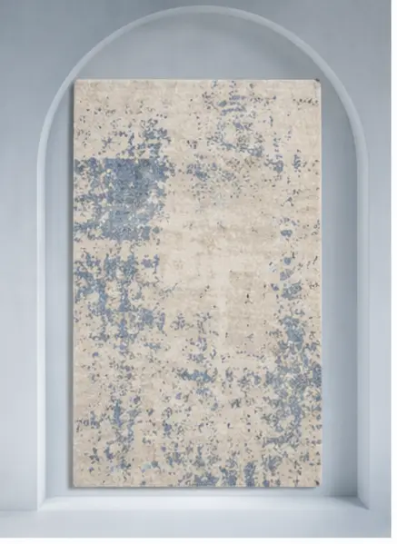 Aura Collection luxury handmade wool rug in sage tones by Planet Arts