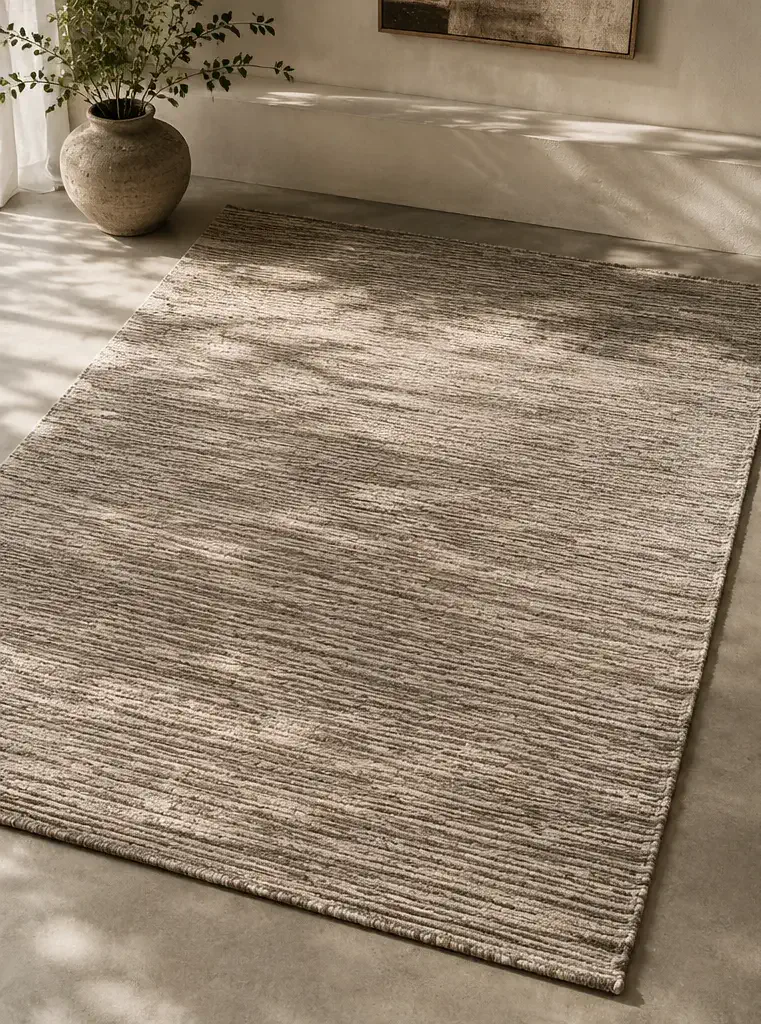 Wool flatweave rug by Planet Arts
