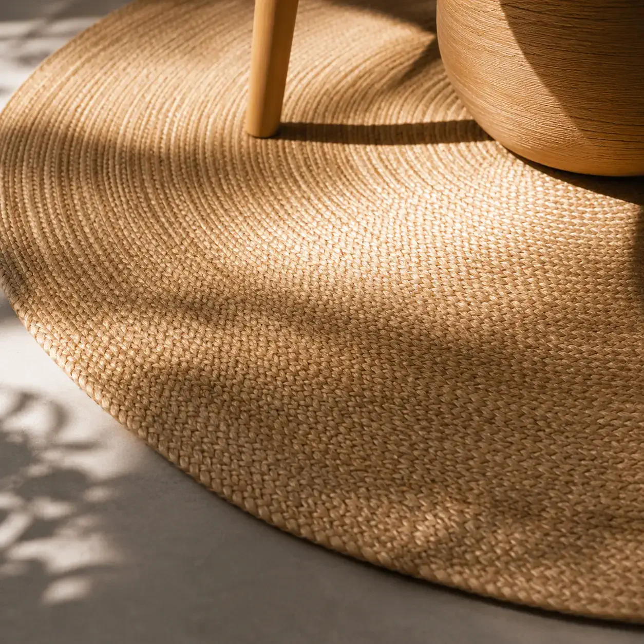 Light on rug