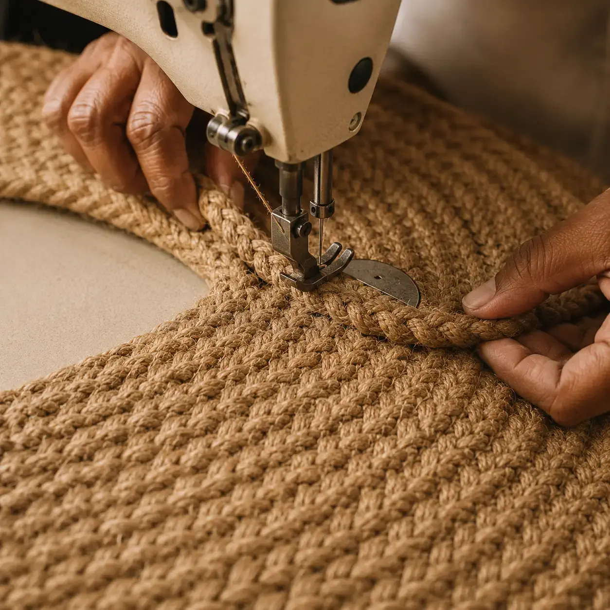 Hand stitching